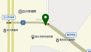 BIRD 多摩都市モノレール本社前の地図画像