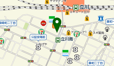 BIRD 多摩信用金庫 立川南駅前の地図画像