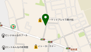 BIRD ヤオコー 東大和店の地図画像