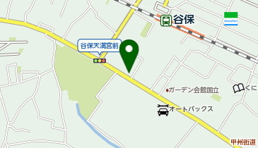 BIRD 谷保天神バス停横の地図画像