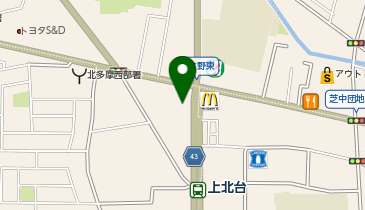 BIRD ニラク 上北台店の地図画像