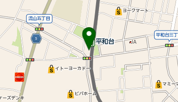 BIRD 流鉄 平和台駅前の地図画像