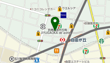 Z会個別指導教室 自由が丘教室の地図画像