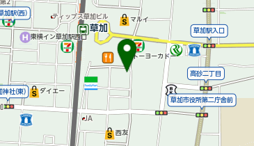 東京個別指導学院(ベネッセグループ) 草加教室の地図画像