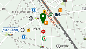 栄光ゼミナール 大学受験ナビオ 川越校の地図画像