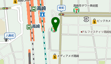 東進衛星予備校 高崎駅東口校の地図画像