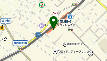 東進衛星予備校 岸和田駅東口校の地図画像