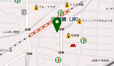 東進衛星予備校 JR高槻駅前グリーンプラザ校の地図画像