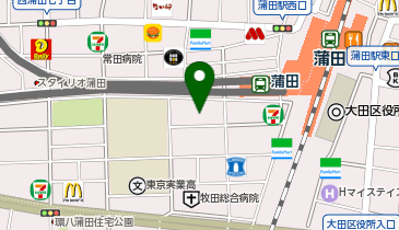 四谷大塚 蒲田校舎の地図画像