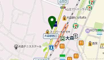 臨海セミナー 小中学部 大森の地図画像