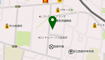 臨海セミナー 小中学部 西新井の地図画像