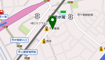 臨海セミナー 小中学部 市が尾の地図画像