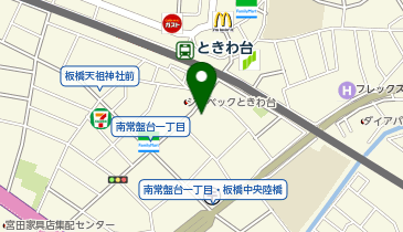 臨海セミナー 小中学部 ときわ台の地図画像