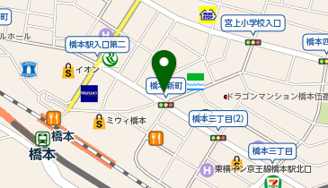 臨海セミナー 個別指導 臨海セレクト 橋本の地図画像