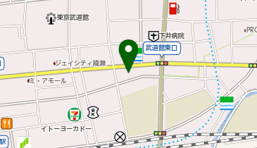 臨海セミナー 個別指導 臨海セレクト 綾瀬の地図画像