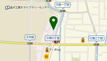 個別指導塾スタンダード 野々市の地図画像