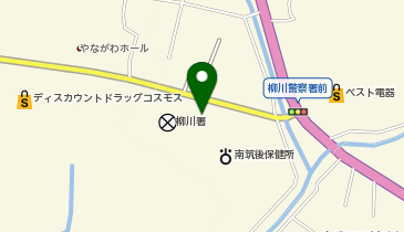 個別指導 学参 柳川校の地図画像