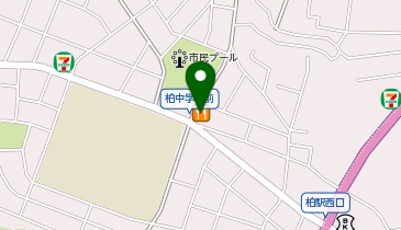 個別指導 学参 柏校の地図画像