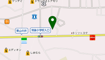 個別指導 学参 筑後校の地図画像