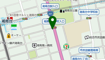 個別指導 学参 湘南台校の地図画像