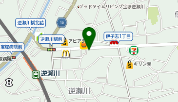 個別指導 学参 逆瀬川校の地図画像