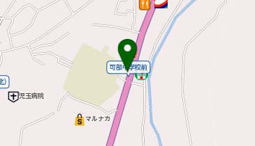 個別指導 学参 可部校の地図画像