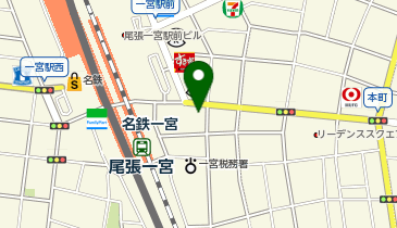 個別指導 学参 一宮校の地図画像