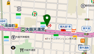 開成教育セミナー 南森町教室の地図画像