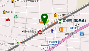開成教育セミナー 高槻教室の地図画像