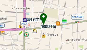 開成教育セミナー 蒲生教室の地図画像