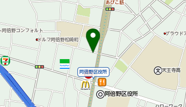 開成教育セミナー 阿倍野教室の地図画像