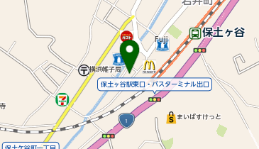 湘南ゼミナール 総合進学コース 保土ケ谷の地図画像