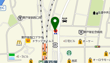 湘南ゼミナール 総合進学コース 東戸塚の地図画像