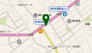 湘南ゼミナール 総合進学コース 東浦和の地図画像