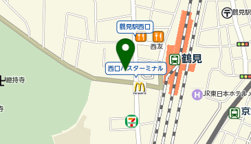 湘南ゼミナール 総合進学コース 鶴見の地図画像