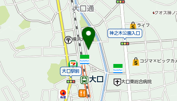湘南ゼミナール 総合進学コース 大口東の地図画像