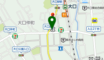 湘南ゼミナール 総合進学コース 大口西の地図画像