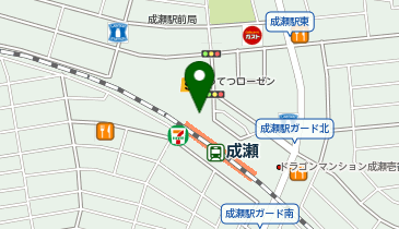 湘南ゼミナール 総合進学コース 成瀬の地図画像