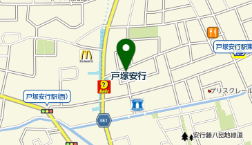 湘南ゼミナール 総合進学コース 戸塚安行の地図画像