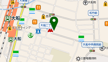 湘南ゼミナール 個別指導コース 大船の地図画像