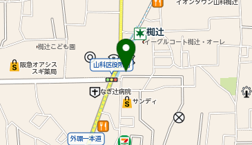 個別指導キャンパス 椥辻校の地図画像