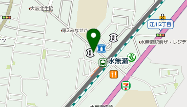 個別指導キャンパス 水無瀬校の地図画像