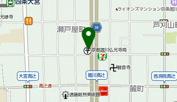 個別指導キャンパス 四条大宮校の地図画像