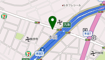 個別指導キャンパス 九条本田校の地図画像