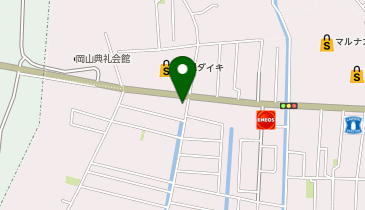 鴎州塾 益野校の地図画像