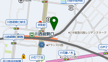 成基の個別教育 ゴールフリー 川西教室の地図画像