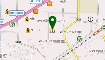 成基の個別教育 ゴールフリー 摂津富田教室の地図画像