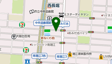 第一ゼミナール 西長堀校の地図画像