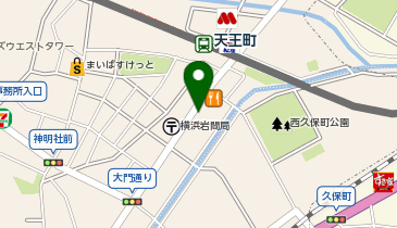 英才個別学院 天王町校の地図画像
