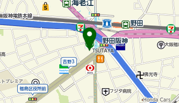 個別指導アップ学習会 野田阪神教室の地図画像